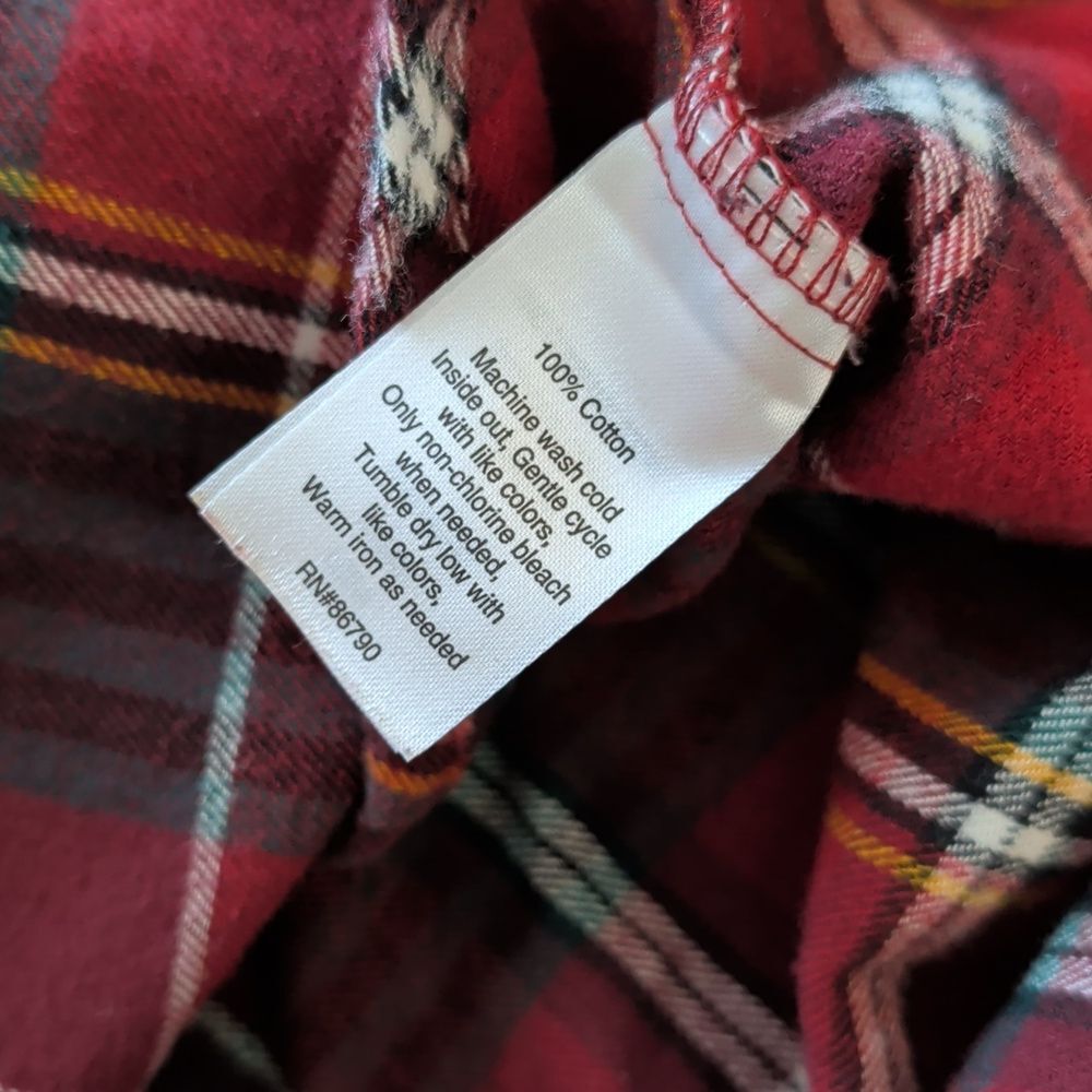The Company Store Plaid Robe Size L - Picture 6 of 8